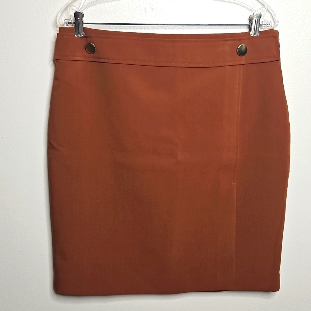Ann Taylor Factory Brown Petite Pencil Skirt Size 12